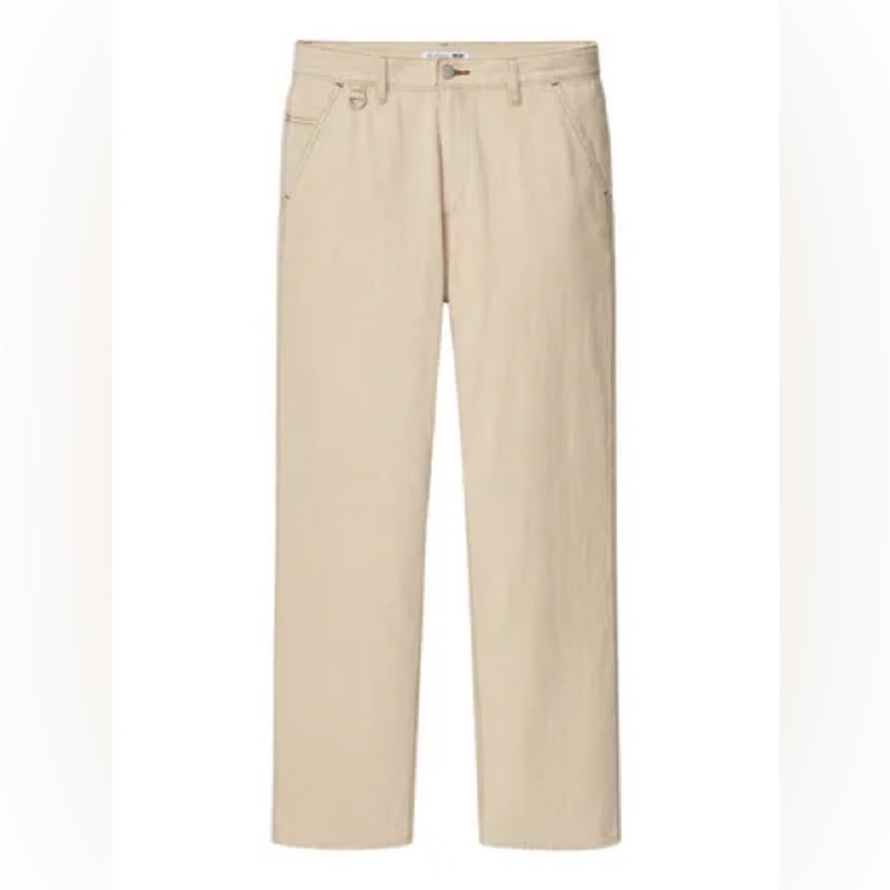 Uniqlo x JW Anderson Light Tan Relaxed Straight Jeans Size 31
